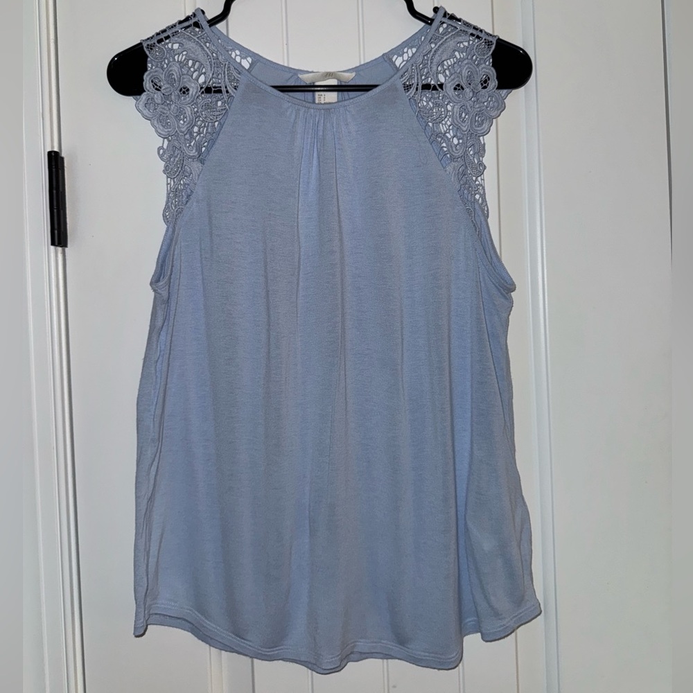 H&M Blouse with Lace Sleeves